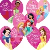Disney Princess Shaped Valentine's Stickers