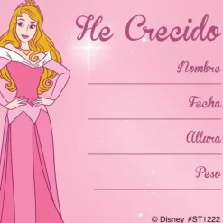 Disney Princess Spanish I've Grown Stickers