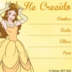 Disney Princess Spanish I've Grown Stickers