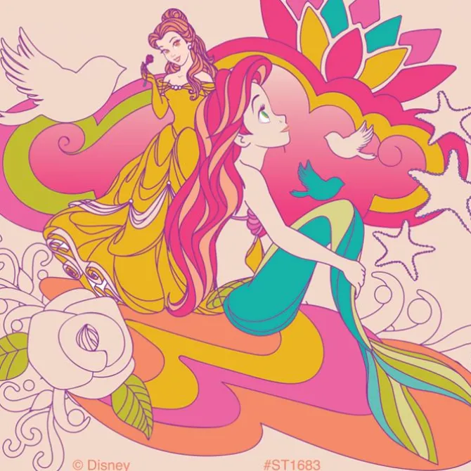 Disney Princess Stained Glass Stickers
