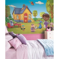 Doc Mcstuffins Chair Rail Wall Mural