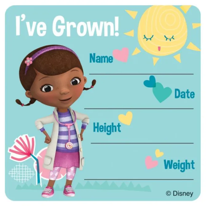 Doc McStuffins I've Grown Stickers