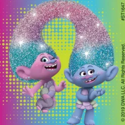 DreamWorks Trolls Gem Glitter Stickers