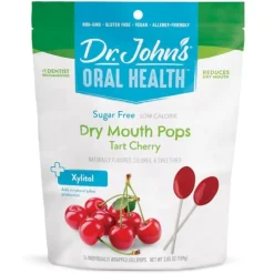 Dr. John's Dry Mouth Tart Cherry Lollipops