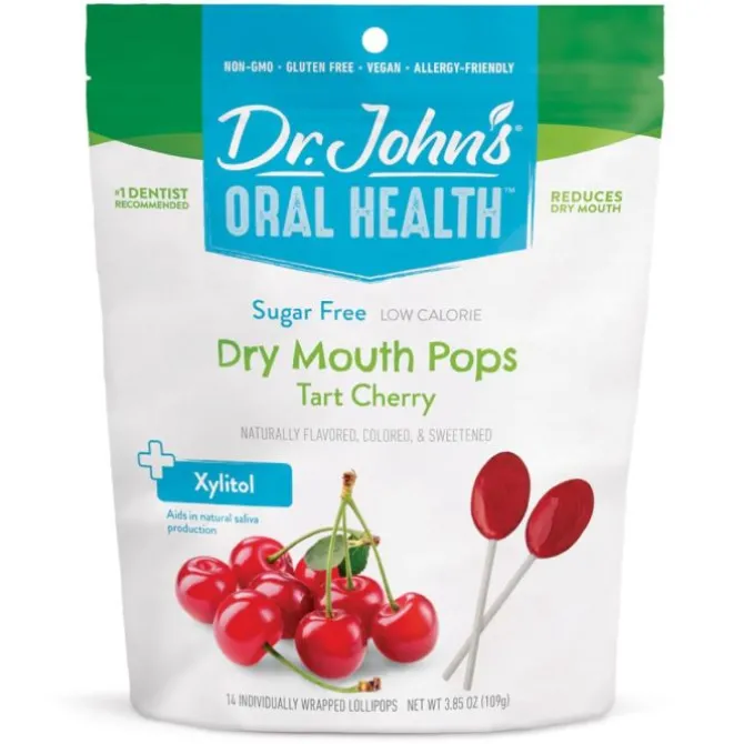 Dr. John's Dry Mouth Tart Cherry Lollipops