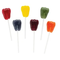 Dr. John's® Sugar Free Sweet Originals Tooth Shaped Fruit Lollipops