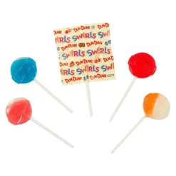 Dum Dum Swirls Flat Pop Lollipops