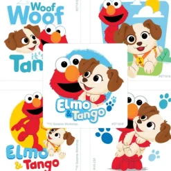 Elmo & His Puppy Tango Stickers