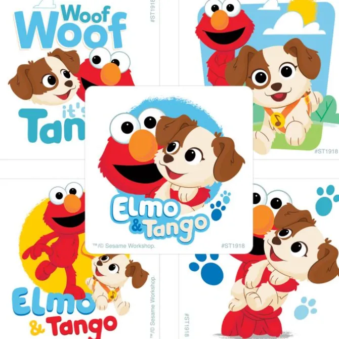 Elmo & His Puppy Tango Stickers