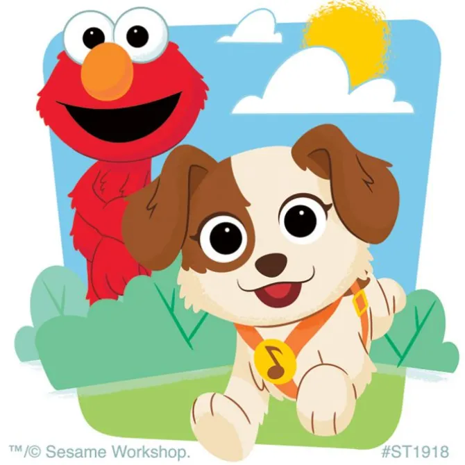 Elmo & His Puppy Tango Stickers