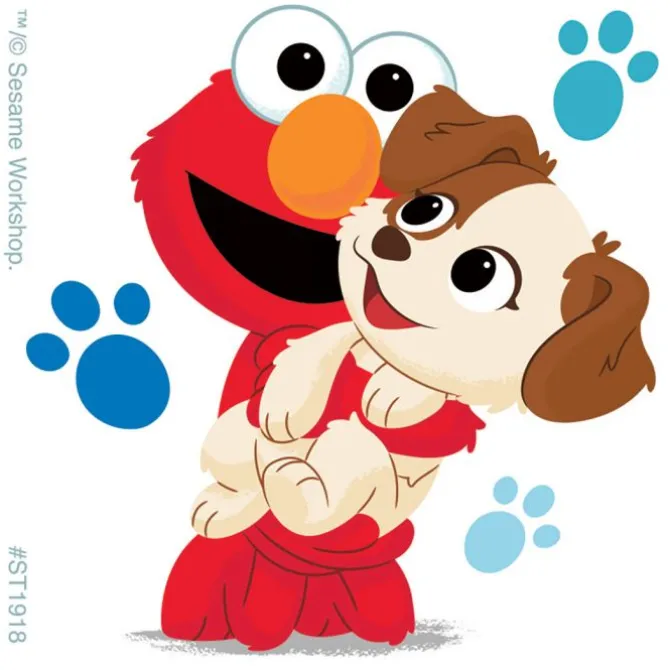 Elmo & His Puppy Tango Stickers