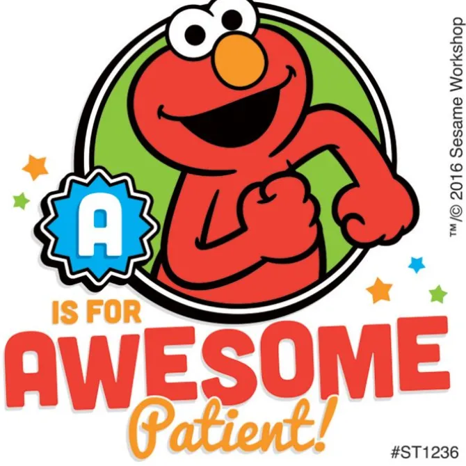 Elmo Patient Stickers