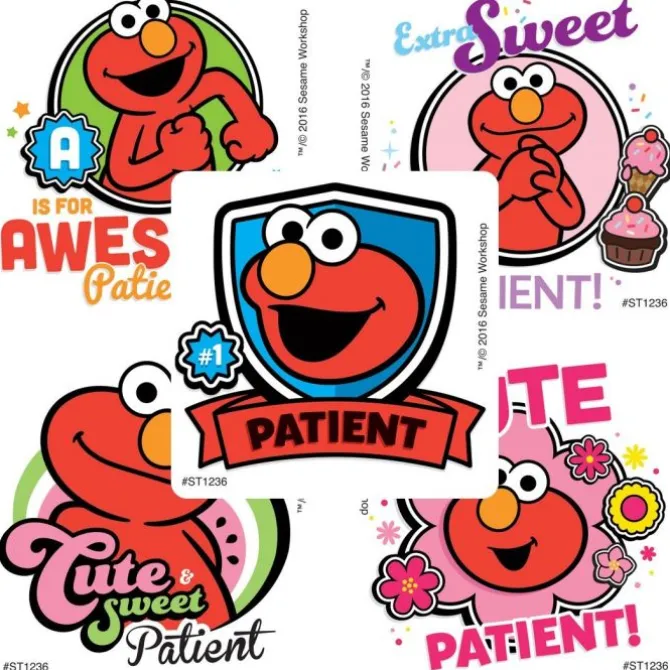 Elmo Patient Stickers