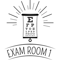 Eye Chart Wall Decal