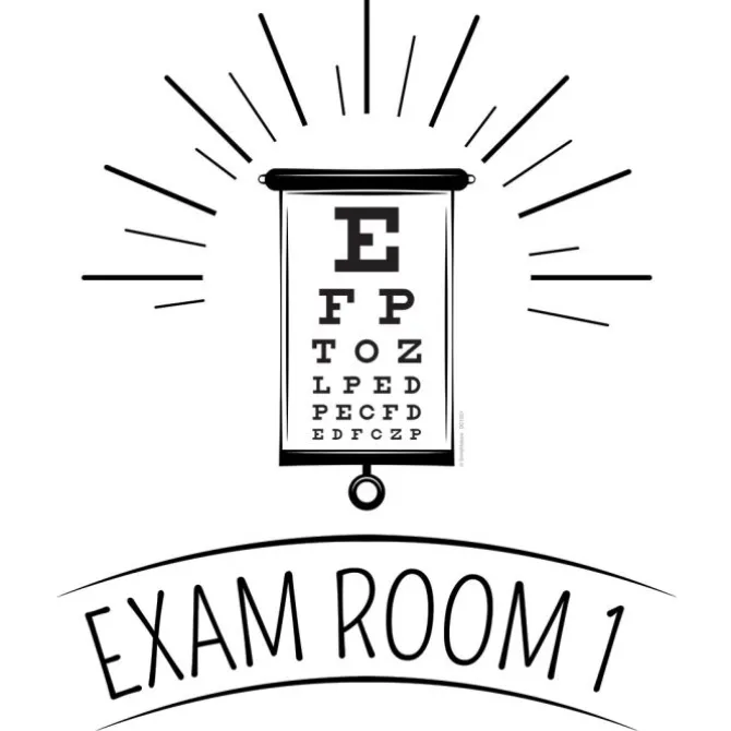 Eye Chart Wall Decal