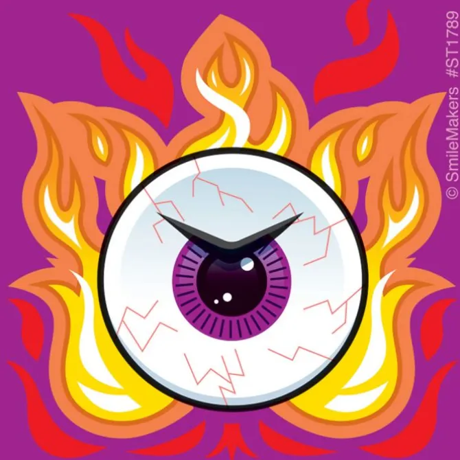 Fire Eyes Stickers