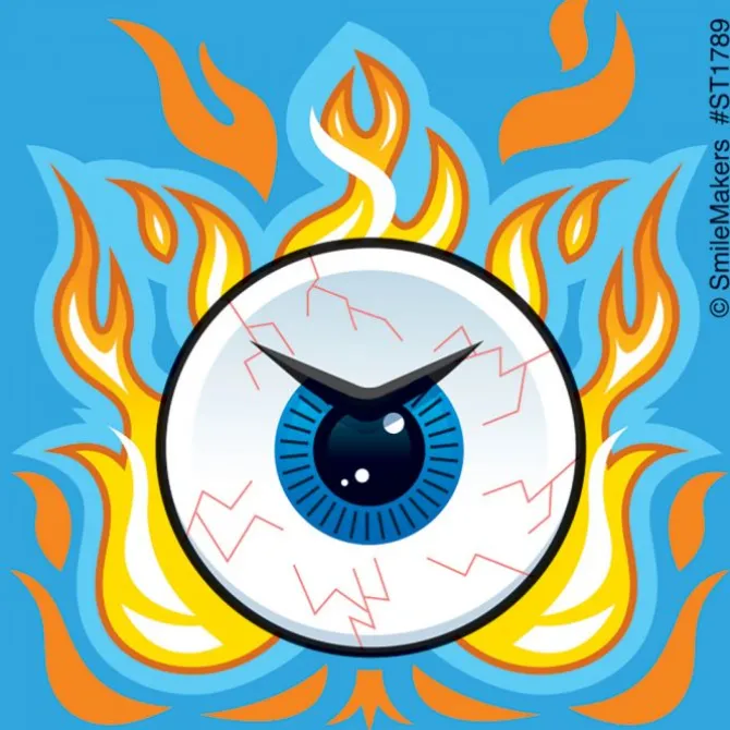 Fire Eyes Stickers