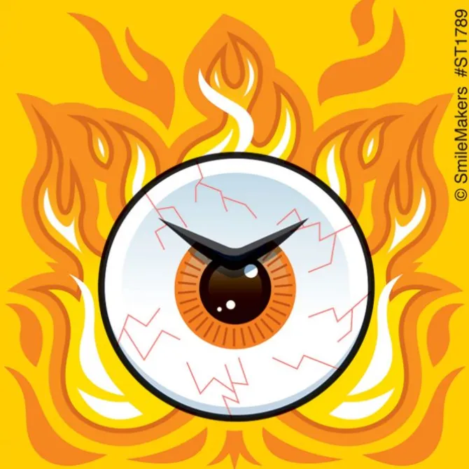 Fire Eyes Stickers