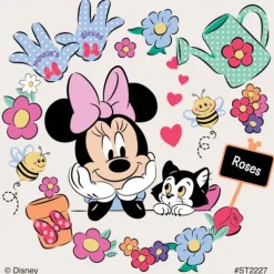 Floral Minnie Stickers