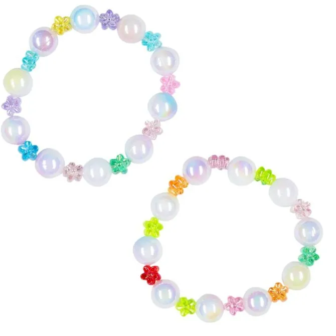 Floral Pearl Bead Bracelets