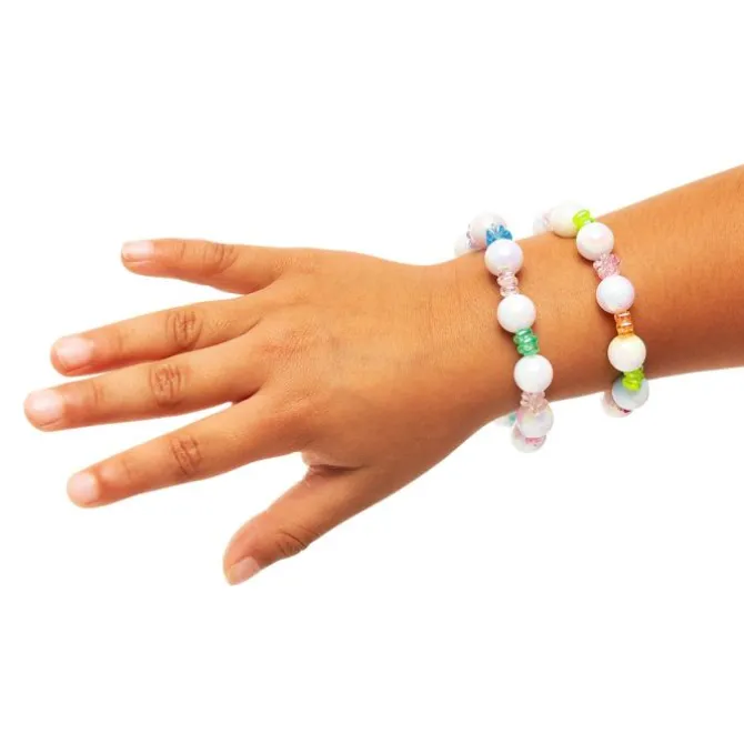 Floral Pearl Bead Bracelets