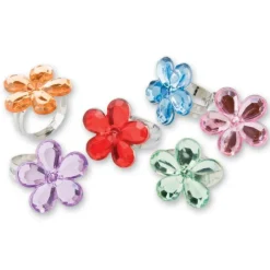 Flower Gem Rings