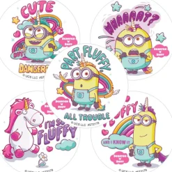 Fluffy Minions Scented Stickers