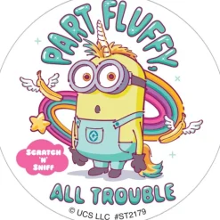 Fluffy Minions Scented Stickers
