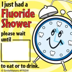 Fluoride Shower Stickers