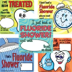 Fluoride Shower Stickers