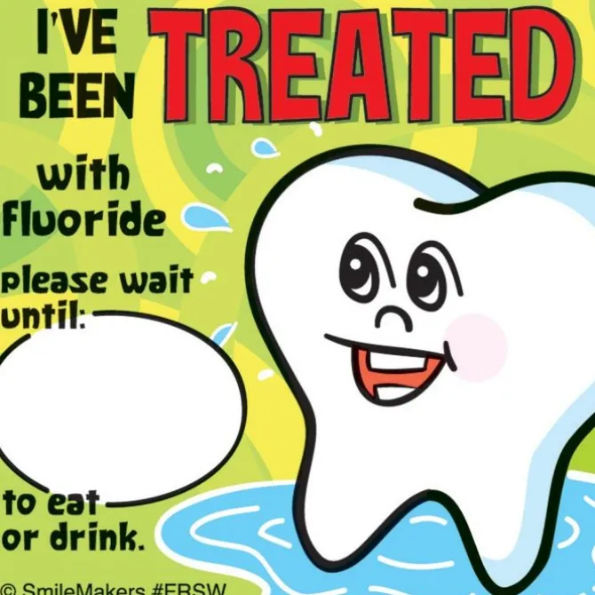 Fluoride Shower Stickers