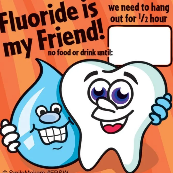 Fluoride Shower Stickers