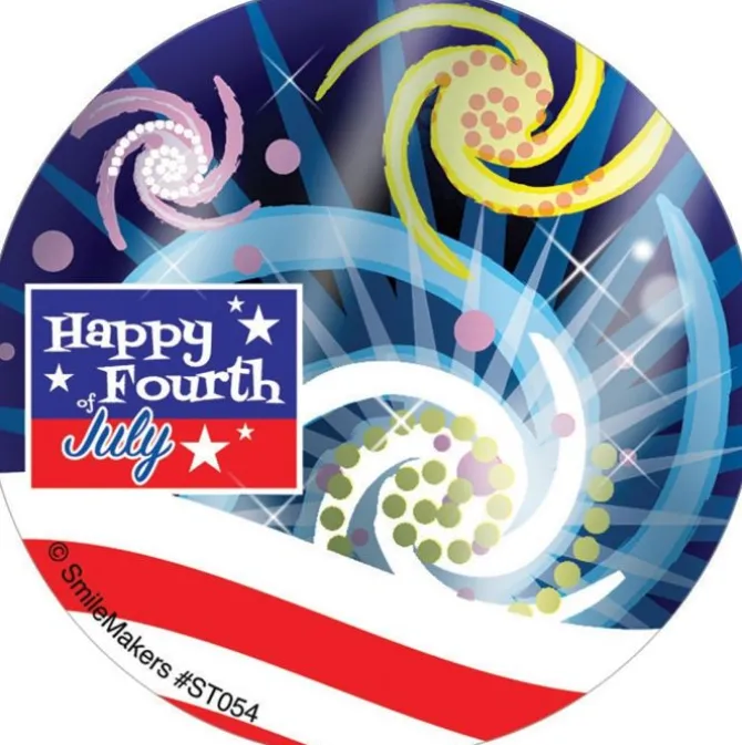 Foil Fireworks Stickers