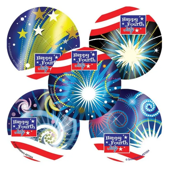 Foil Fireworks Stickers