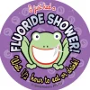 Foil Fluoride Shower Stickers