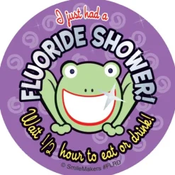 Foil Fluoride Shower Stickers