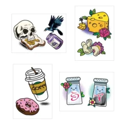 Food BFFs Temporary Tattoos