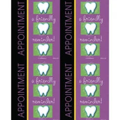 Friendly Appointment Reminder Laser Cards