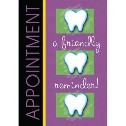 Friendly Appt Reminder Recall Cards