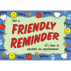Friendly Reminder Border Recall Cards
