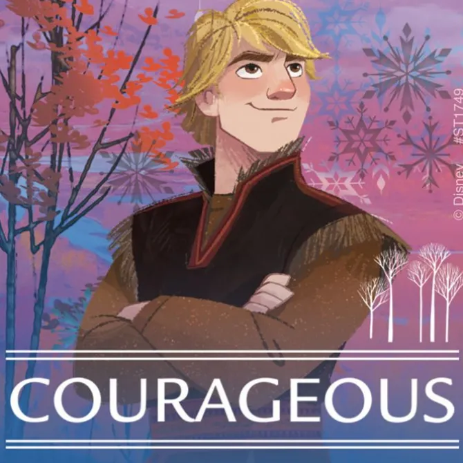Frozen II Fearless Stickers