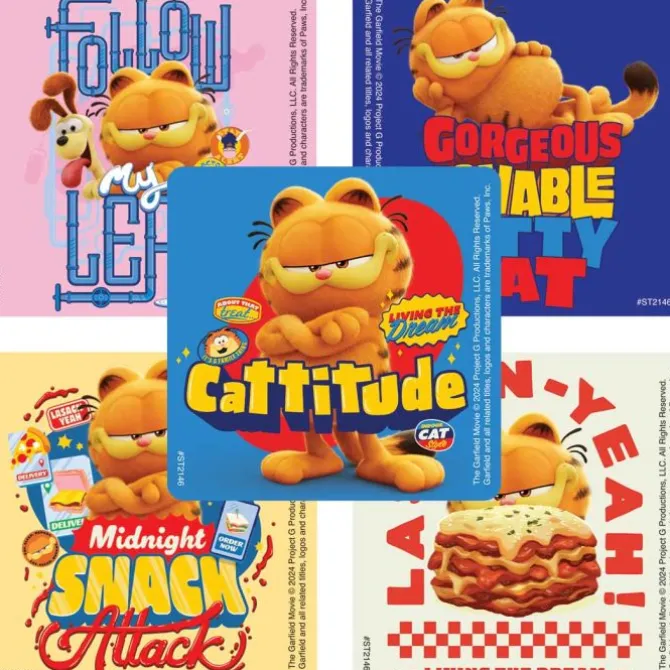 Garfield Movie Stickers