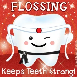 Glitter Teeth Stickers