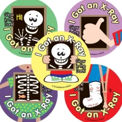 Glow in the Dark Cute X-Ray Stickers