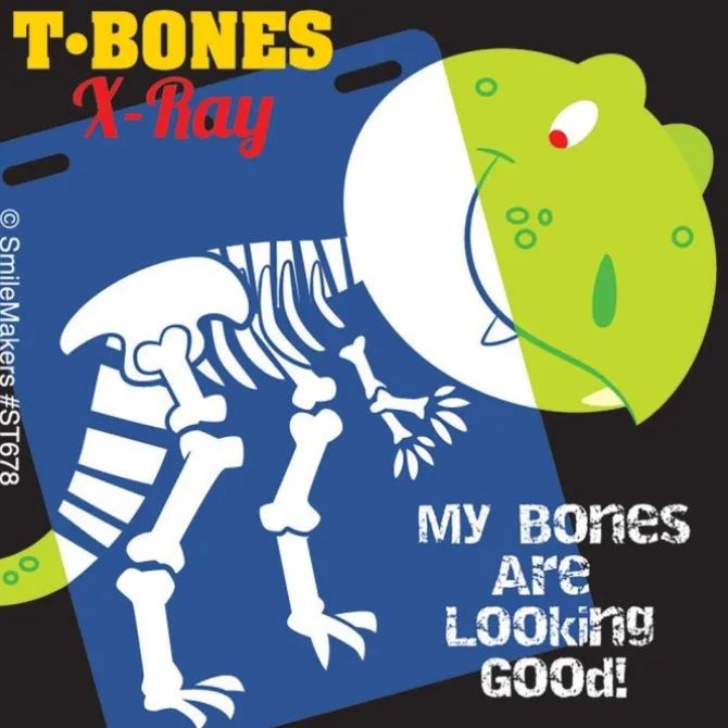 Glow In The Dark Dino X-Ray Stickers