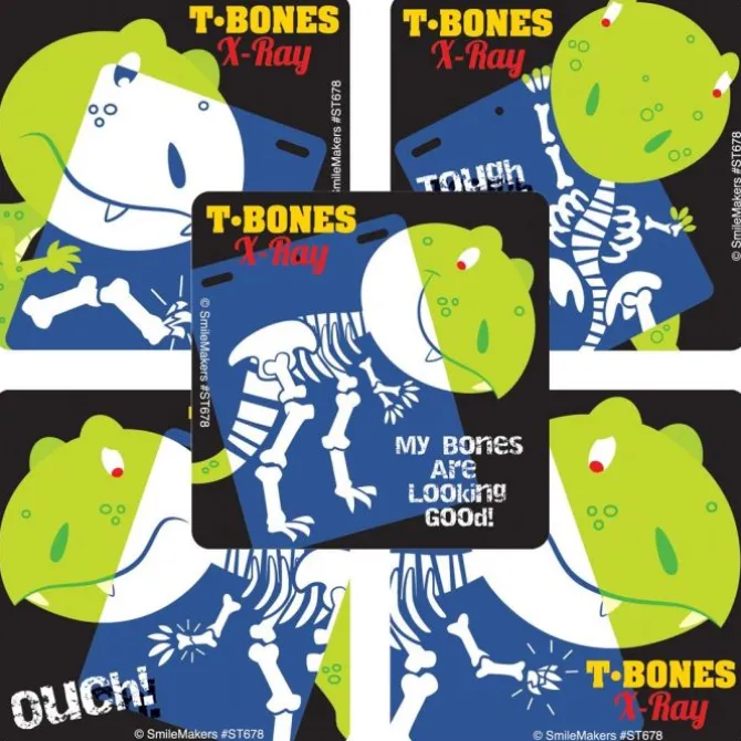 Glow In The Dark Dino X-Ray Stickers