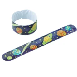 Glow in the Dark Space Slap Bracelets