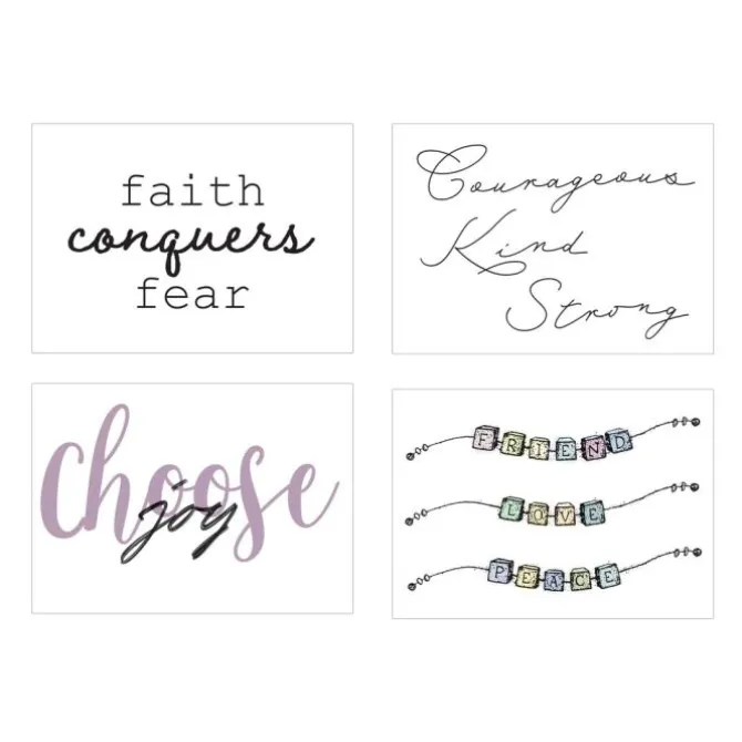 Graceful Text Temporary Tattoos