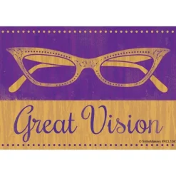 Great Vision Cat Eye Glasses Recall Cards