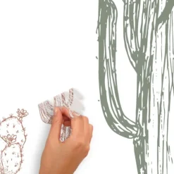 Hand-Drawn Cactus Wall Decals